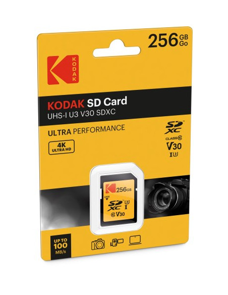 Kodak Ekmsd256Gxc10Hprk Pamięć Flash 256 Gb Sdxc Uhs-I Klasa 10