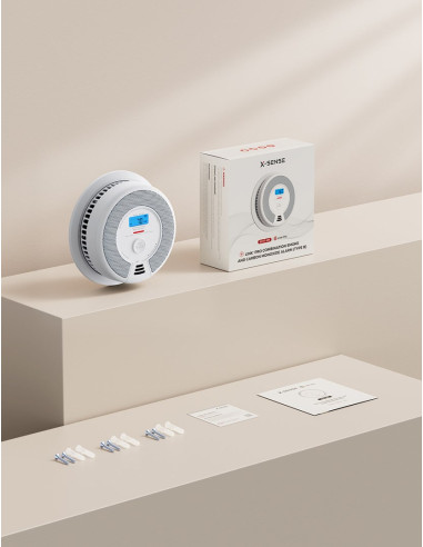 X-Sense Sc07-Mr Inteligentny Czujnik Dymu Fotoelektryczne Czujniki Odbicia Interconnectable Połączenia Bezprzewodowe