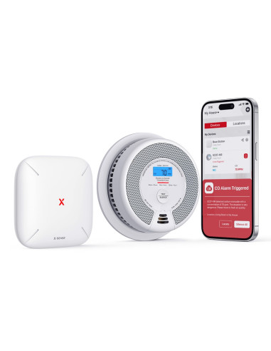 X-Sense Sc07-Mr Inteligentny Czujnik Dymu Fotoelektryczne Czujniki Odbicia Interconnectable Połączenia Bezprzewodowe