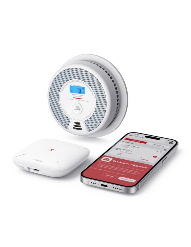 X-Sense Sc07-Mr Inteligentny Czujnik Dymu Fotoelektryczne Czujniki Odbicia Interconnectable Połączenia Bezprzewodowe