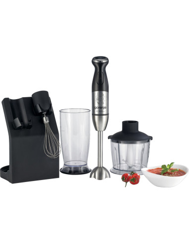 Gorenje Hbc807Qb 0,5 L Mikser Ręczny 800 W Czarny, Stal Nierdzewna
