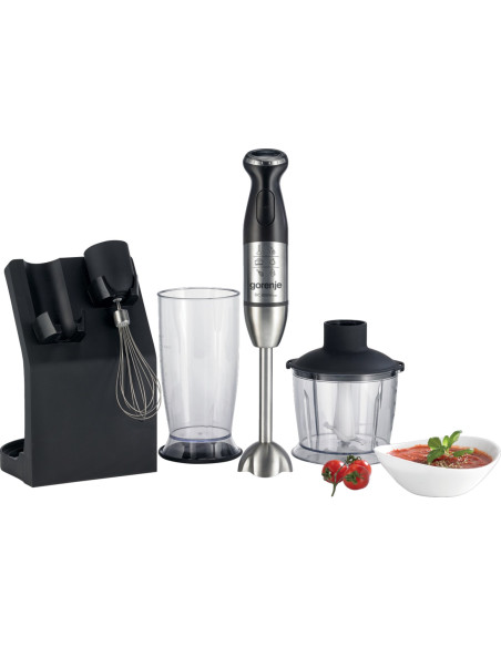 Gorenje Hbc807Qb 0,5 L Mikser Ręczny 800 W Czarny, Stal Nierdzewna