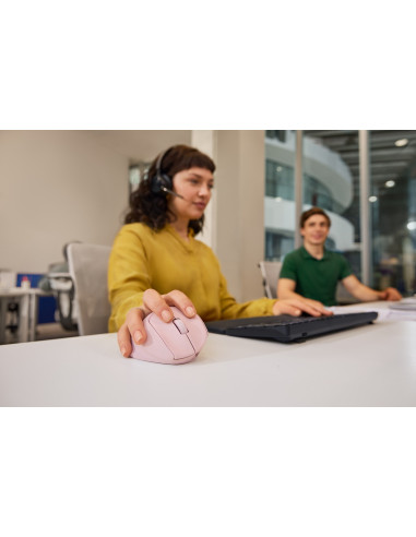 Mysz Hp Tilt Ergonomic Pink Mouse 720M Wireless / Bluetooth Bezprzewodowa Różowa Bh7N4Aa