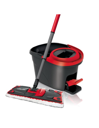 Vileda Ultramax Mop Włókno Mokry Czarny, Czerwony