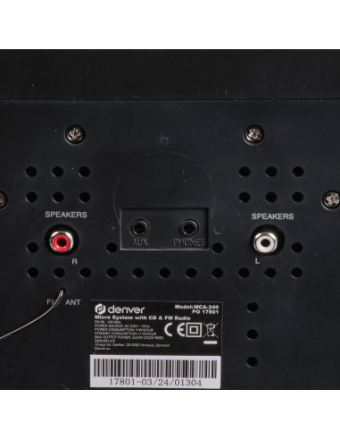 Denver Mca-240 System Micro Domowego Audio 40 W Czarny
