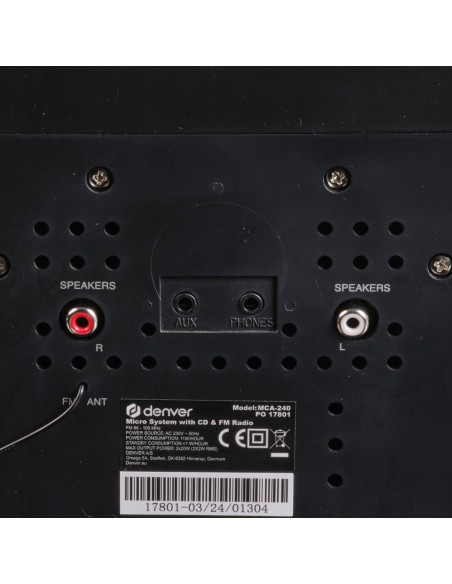 Denver Mca-240 System Micro Domowego Audio 40 W Czarny