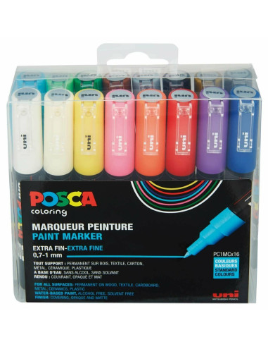 Posca Pc-1M Wielobarwny 16 Szt.