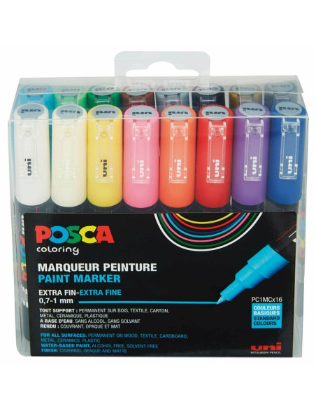 Posca Pc-1M Wielobarwny 16 Szt.