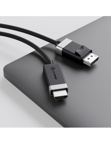 Alogic Fudphd2-Sgr Adapter Kablowy 2 M Displayport Hdmi Czarny, Szary