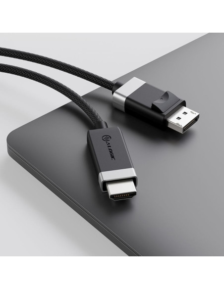 Alogic Fudphd2-Sgr Adapter Kablowy 2 M Displayport Hdmi Czarny, Szary