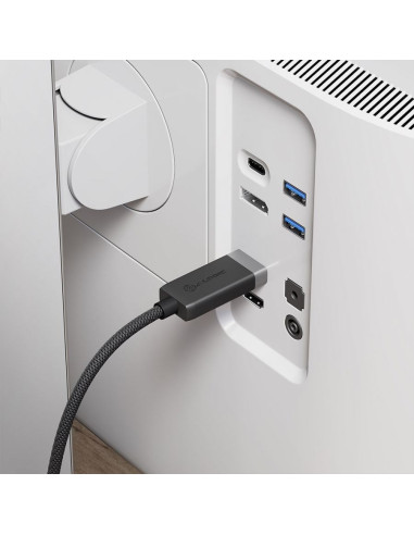 Alogic Fudphd2-Sgr Adapter Kablowy 2 M Displayport Hdmi Czarny, Szary