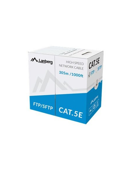Lanberg Kabel Lan Ftp 100Mb/S 305M Drut Cca Szary