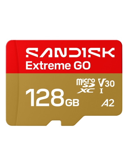 Sandisk Extreme Go Microsd Uhs-I 128Gb Microsd 240Mb/S(R) / 120Mb/S(W)