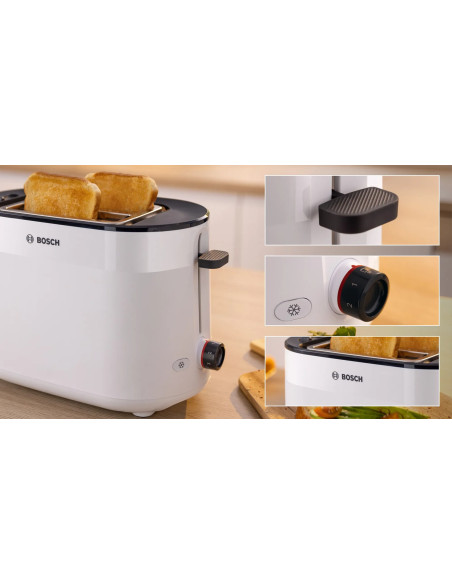 Bosch Tat2M121 Toster 6 2 Kaw. 950 W Biały