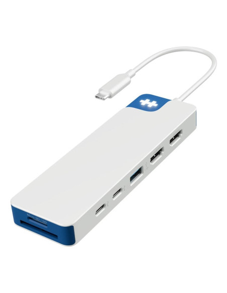9-Portowa Stacja Dokująca Hyper Hyperdrive Flex Dual 4K Hdmi, Biały/Niebieski | Hd4103Bugl | Ilość Portów Hdmi: 2