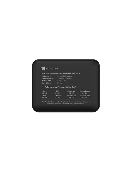 Akumulatorowy Kompresor Powietrza Navitel Air 15 Al 2000Mah