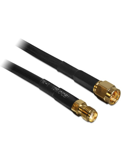 Delock 10M Sma M/F Kabel Koncentryczny Cfd200 Czarny