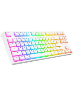 Klawiatura Przewodowa Rampage Tkl Ghost Huano Red Switch Mechaniczna Biała