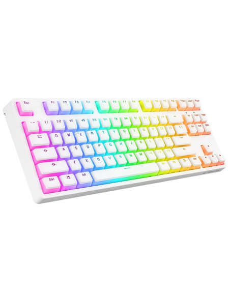 Klawiatura Przewodowa Rampage Tkl Ghost Huano Red Switch Mechaniczna Biała
