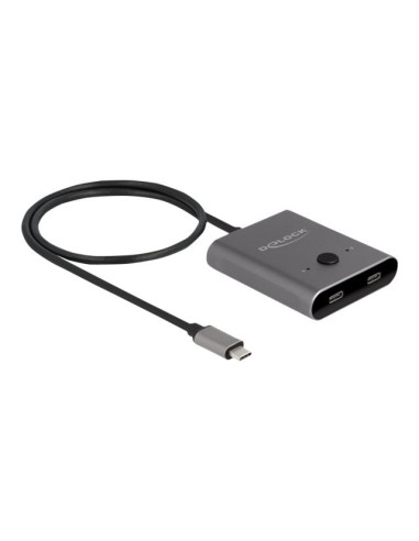Delock Przełącznik Usb 10 Gbps Usb Type-C 2 Do 1 Dwukierunkowego 8K