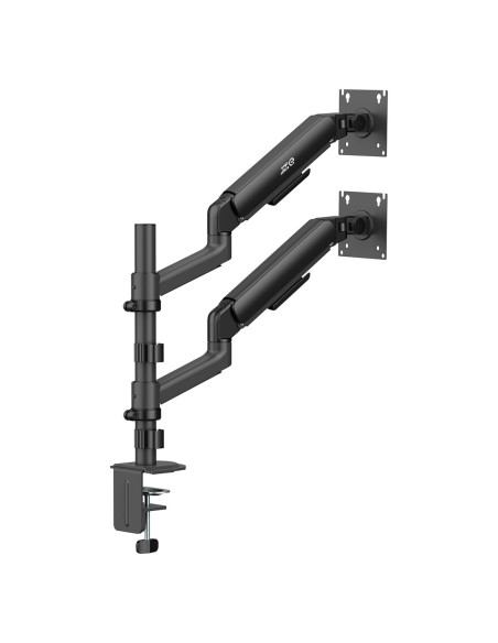Ergo Office Uchwyt / Wieszak Na 2 Monitory, Sprężyna Gazowa, 17"-32", 1-10Kg, Czarny Mat, Er-692 B