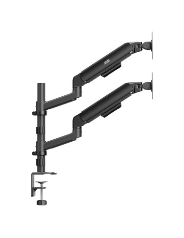 Ergo Office Uchwyt / Wieszak Na 2 Monitory, Sprężyna Gazowa, 17"-32", 1-10Kg, Czarny Mat, Er-692 B