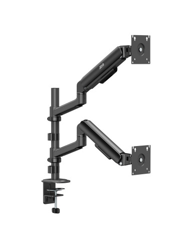 Ergo Office Uchwyt / Wieszak Na 2 Monitory, Sprężyna Gazowa, 17"-32", 1-10Kg, Czarny Mat, Er-692 B