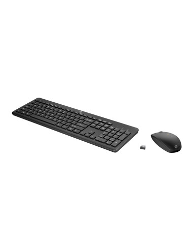Zestaw Klawiatura + Mysz Hp 230 Wireless Mouse And Keyboard Combo Bezprzewodowe Czarne Niemiecki Układ Klawiszy Qwertz 18H24Aa A