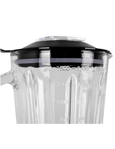 Eldom Blender Kielichowy Bk6 Noxar 100W Czarny 22000 Obr/Nin Kielich 1,8 L Ze Szkła Hartowanego Dwa Poziomy Rędkości + Pulse