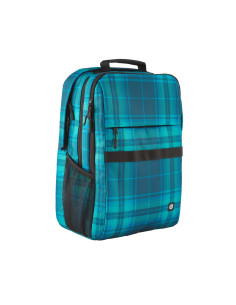 Plecak Hp Campus Xl Do Notebooka 16" 7J594Aa Niebiesko-Turkusowa Krata 2