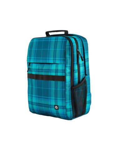 Plecak Hp Campus Xl Do Notebooka 16" 7J594Aa Niebiesko-Turkusowa Krata