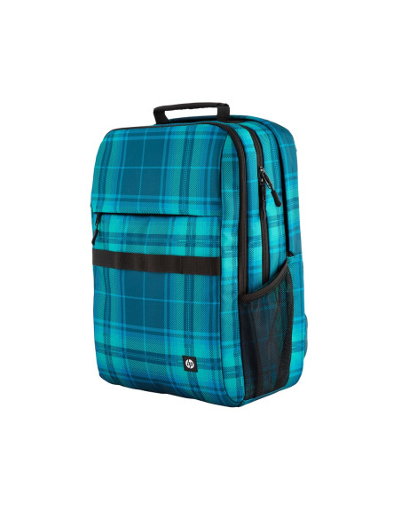Plecak Hp Campus Xl Do Notebooka 16" 7J594Aa Niebiesko-Turkusowa Krata