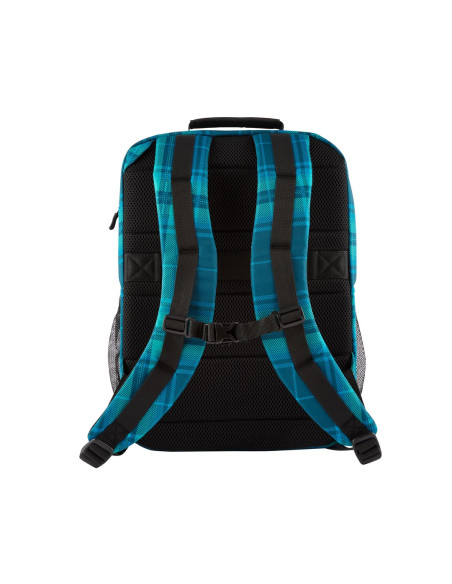Plecak Hp Campus Xl Do Notebooka 16" 7J594Aa Niebiesko-Turkusowa Krata
