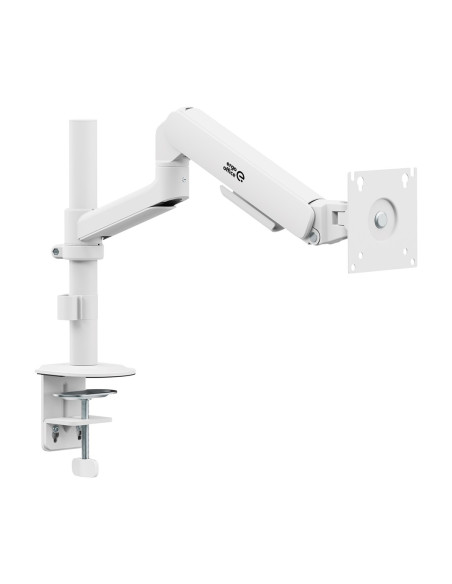 Ergo Office Uchwyt / Wieszak Na Monitor Sprężyna Gazowa, 17"-32", 1-10Kg, Biały Mat, Max. Vesa 100X100 Er-691 W