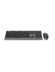 Gembird Bezprzewodowy Zestaw Klawiatury + Mysz Dual Mode, 2.4 Ghz + Bt, Slim, Układ Ru, Kolor Czarny 2
