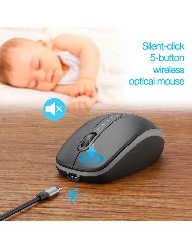 Gembird Bezprzewodowy Zestaw Klawiatury + Mysz Dual Mode, 2.4 Ghz + Bt, Slim, Układ Us, Kolor Czarny