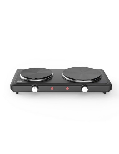 Eldom Elektryczna Kuchenka Dwupalnikowa Pg22 2500W, Płynna Regulacja Temperatury Średnice Płyt 18,5 Cm + 15,5 Cm