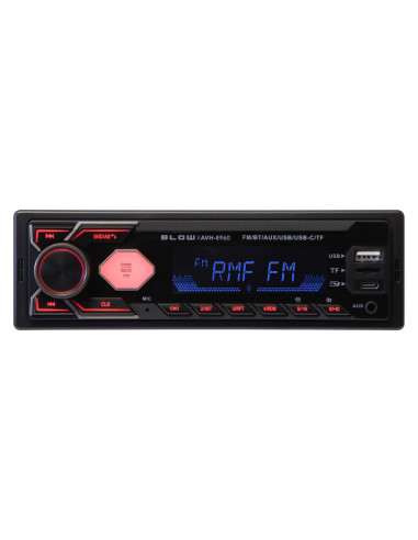 Radio Blow Avh-8960 Rds Mp3/Usb/Micro Sd/Bluetooth + Usb-C