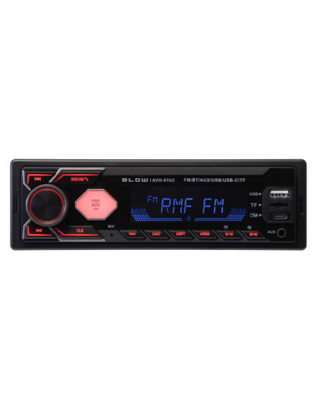 Radio Blow Avh-8960 Rds Mp3/Usb/Micro Sd/Bluetooth + Usb-C