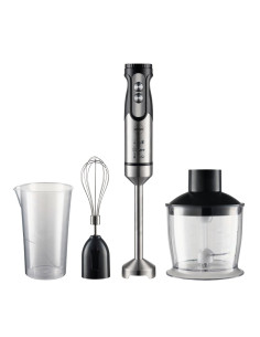 Eldom Blender Wielofunkcyjny Bl250 Vexi 800W Czarno-Srebrny Metalowa Końcówka Do Rozdrabniania, Pojemnik Z Nożem Siekającym O