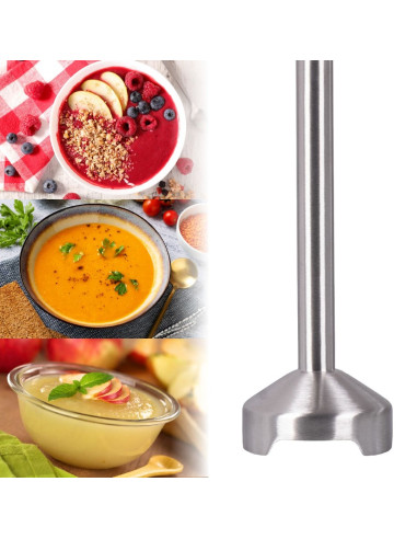 Eldom Blender Wielofunkcyjny Bl250 Vexi 800W Czarno-Srebrny Metalowa Końcówka Do Rozdrabniania, Pojemnik Z Nożem Siekającym O