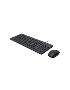 Zestaw Klawiatura + Mysz Hp 150 Wired Mouse And Keyboard Przewodowe Czarne Niemiecki Układ Klawiszy 240J7Aa Abd 2