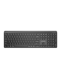 Gembird Bezprzewodowy Zestaw Klawiatury + Mysz Slim Pro Business, Dual Mode, 2,4 Ghz + Bt, Układ Us, Kolor Czarny
