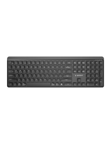 Gembird Bezprzewodowy Zestaw Klawiatury + Mysz Slim Pro Business, Dual Mode, 2,4 Ghz + Bt, Układ Us, Kolor Czarny