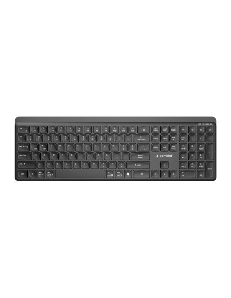 Gembird Bezprzewodowy Zestaw Klawiatury + Mysz Slim Pro Business, Dual Mode, 2,4 Ghz + Bt, Układ Us, Kolor Czarny