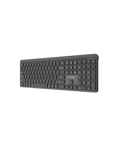 Gembird Bezprzewodowy Zestaw Klawiatury + Mysz Slim Pro Business, Dual Mode, 2,4 Ghz + Bt, Układ Us, Kolor Czarny