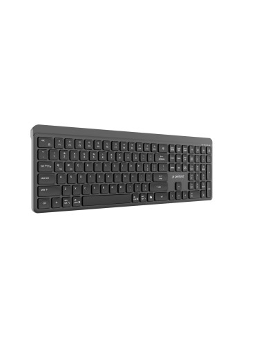 Gembird Bezprzewodowy Zestaw Klawiatury + Mysz Slim Pro Business, Dual Mode, 2,4 Ghz + Bt, Układ Us, Kolor Czarny