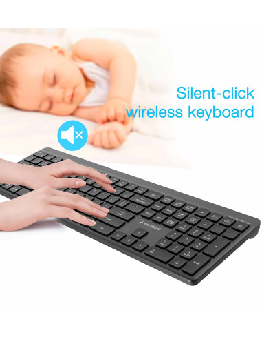 Gembird Bezprzewodowy Zestaw Klawiatury + Mysz Slim Pro Business, Dual Mode, 2,4 Ghz + Bt, Układ Us, Kolor Czarny