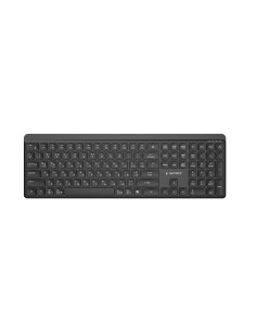 Gembird Bezprzewodowy Zestaw Klawiatury + Mysz Slim Pro Business, Dual Mode: 2,4 Ghz + Bt, Układ Ru, Kolor Czarny