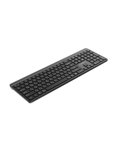 Gembird Bezprzewodowy Zestaw Klawiatury + Mysz Slim Pro Business, Dual Mode: 2,4 Ghz + Bt, Układ Ru, Kolor Czarny